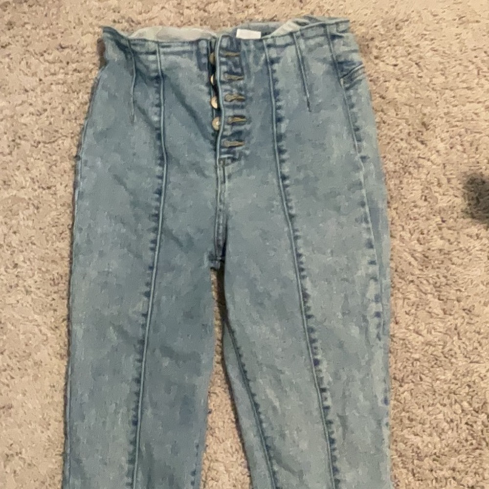 High-Waisted Skinny Jeans